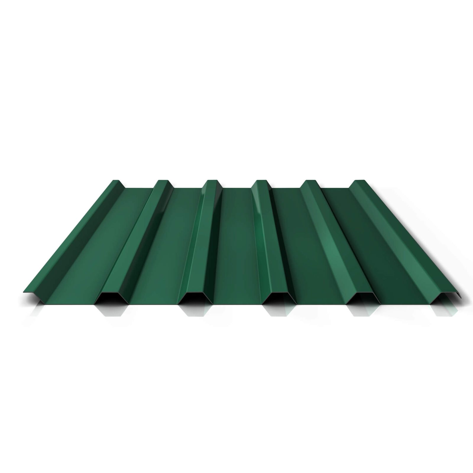 Trapezblech 35/207 | Dach | Aluminium 0,70 mm | 25 µm Polyester | 6005 - Moosgrün #1
