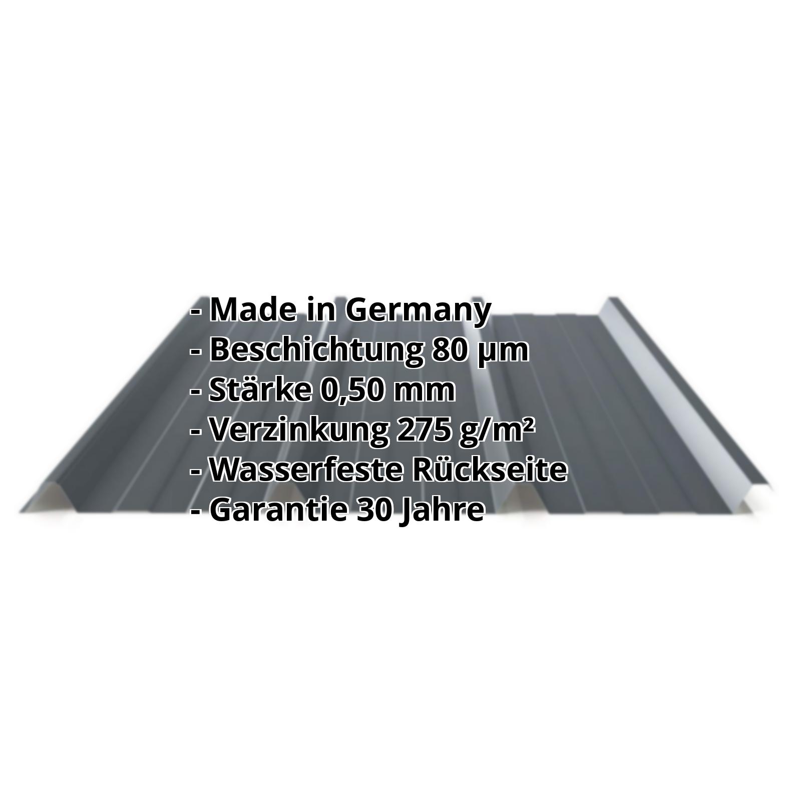 Trapezblech PS45/1000TR | 80 µm Shimoco | Dach | Stahl 0,50 mm | 7016 - Anthrazitgrau #2