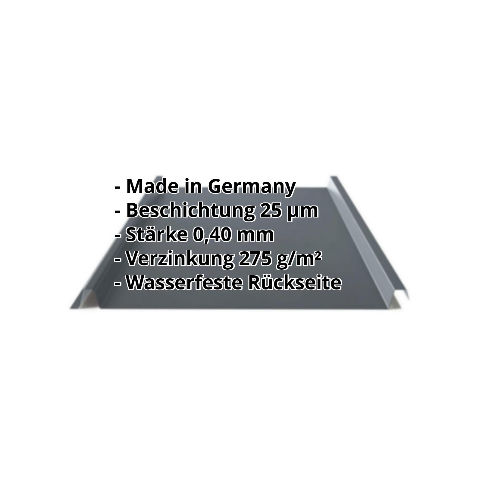 Trapezblech Stehfalz PS33/500SER | Sonderposten | Dach | Stahl 0,40 mm | 7016 - Anthrazitgrau #2
