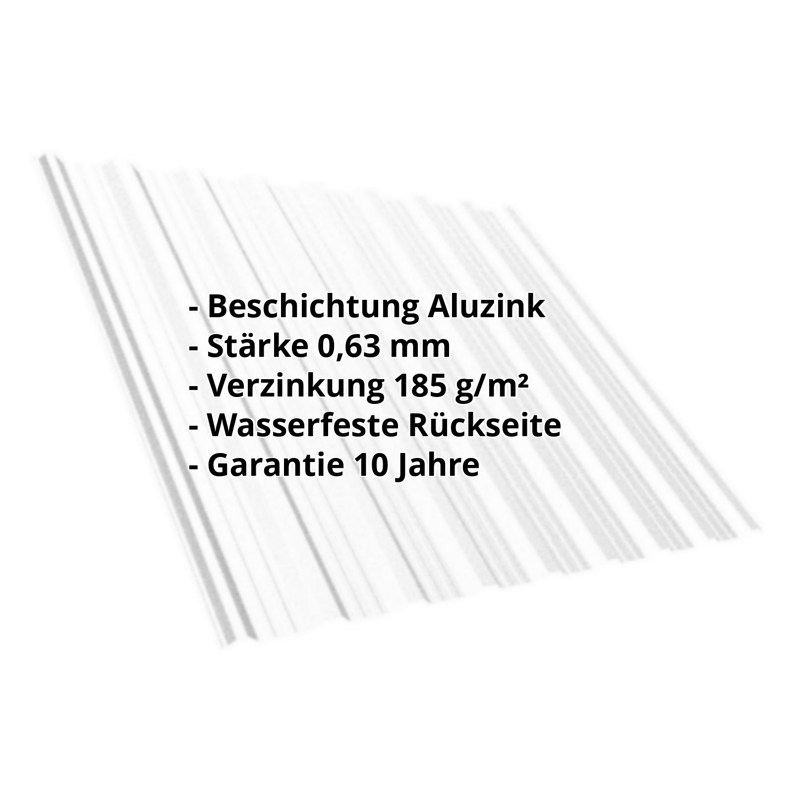 Trapezblech T18DRD | Aluzink | Dach | Stahl 0,63 mm | Blank Aluminium #2