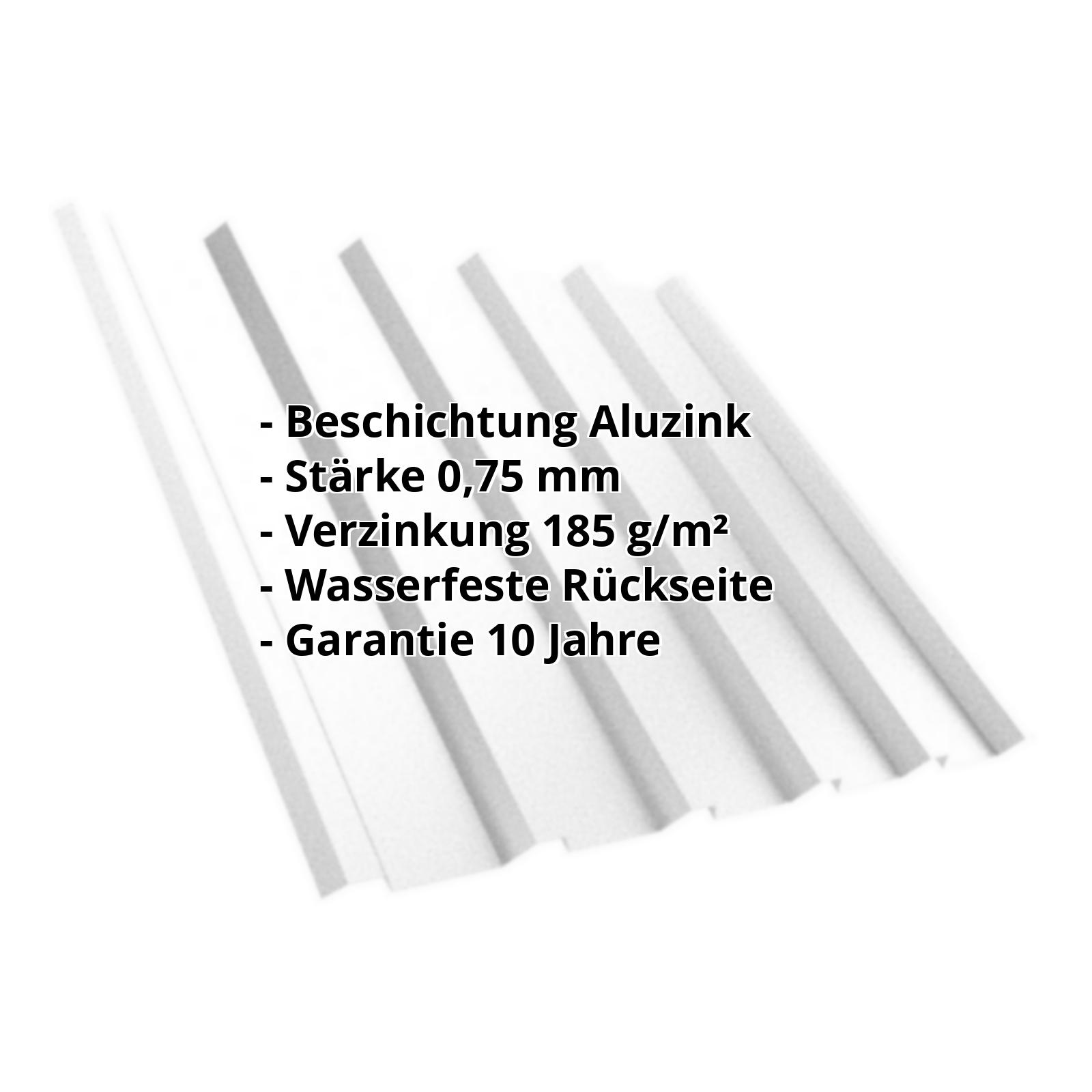 Trapezblech T35MD | Aluzink | Dach | Stahl 0,75 mm | Blank Aluminium #2
