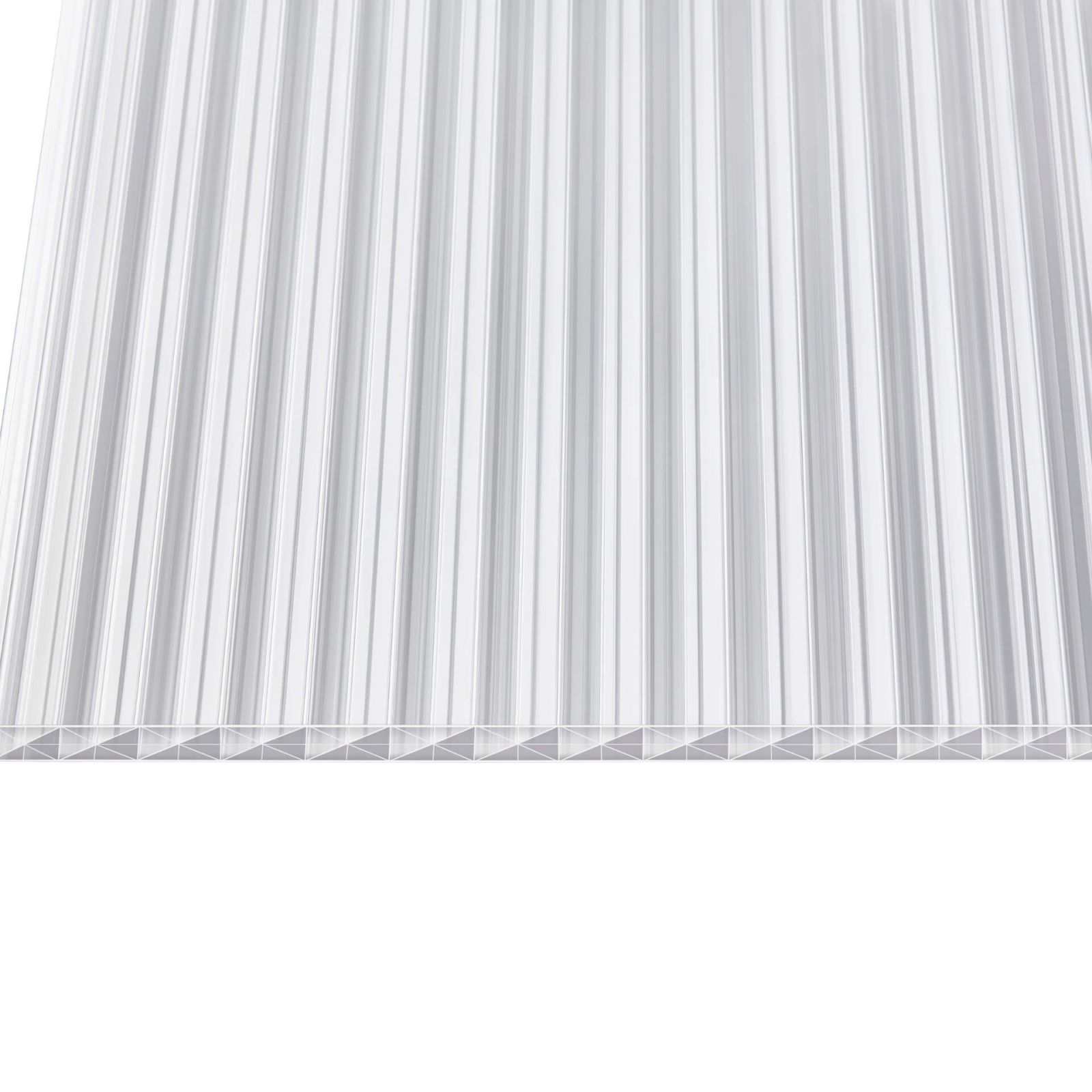 Polycarbonat Stegplatte | 16 mm | Profil A1 | Sparpaket | Plattenbreite 980 mm | Klar | Extra stark | Breite 3,08 m | Länge 2,00 m #5
