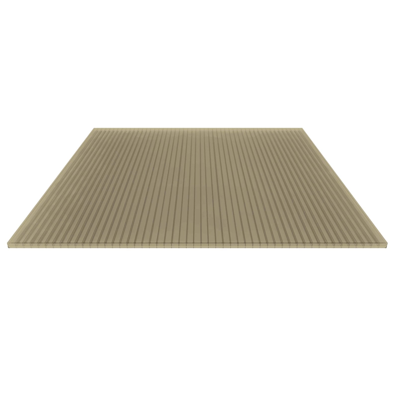 Polycarbonat Stegplatte | 16 mm | Profil DUO | Sparpaket | Plattenbreite 1200 mm | Bronze | Breite 3,75 m | Länge 2,00 m #5
