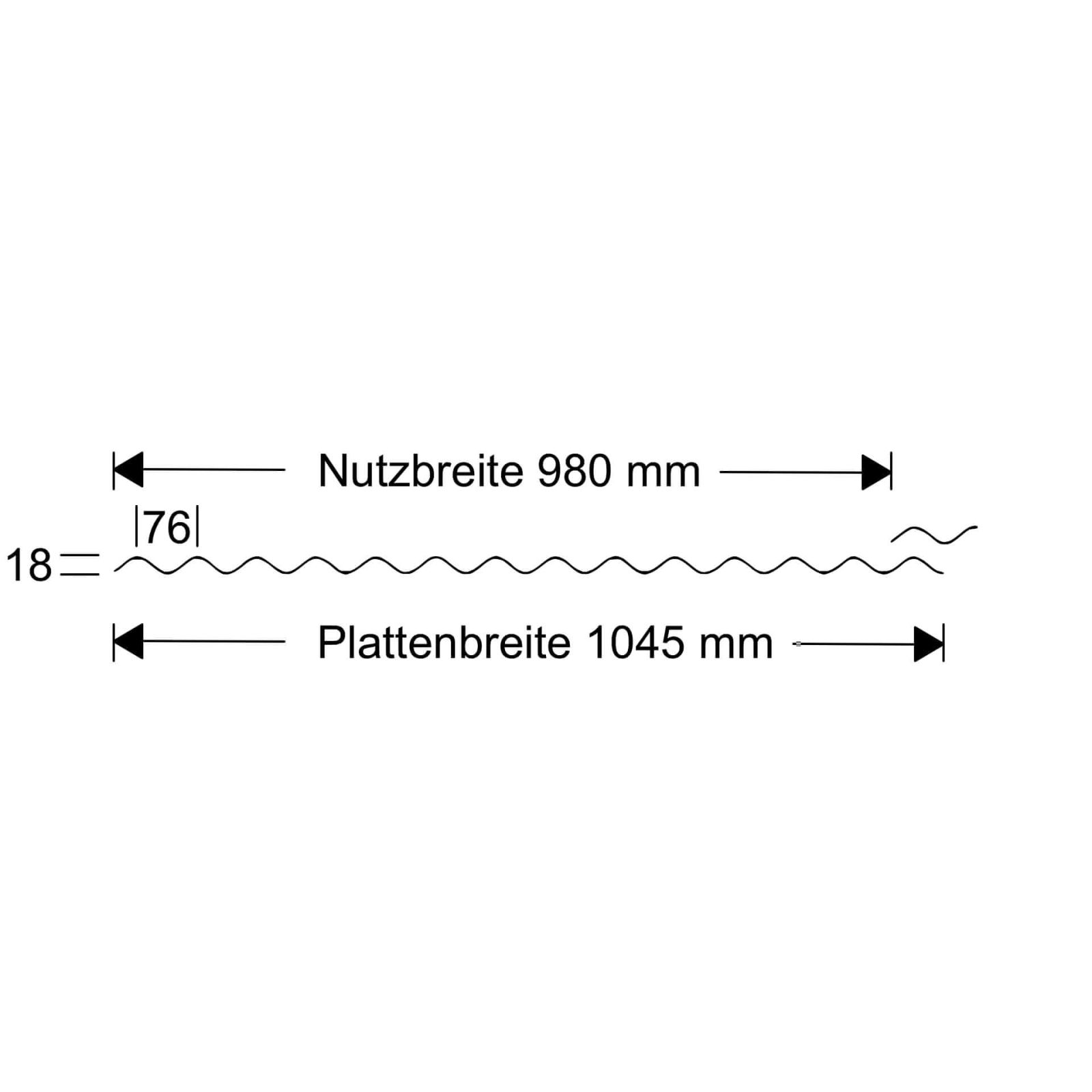 Polycarbonat Wellplatte | 76/18 | Sparpaket | 2,60 mm | Opal Weiß | Wabenstruktur | Breite 3,05 m | Länge 2,00 m #8