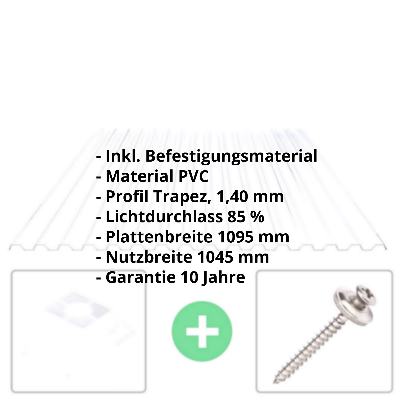 PVC Spundwandplatte | 70/18 | Sparpaket 1,40 mm | Klarbläulich | Breite 3,18 m | Länge 2,00 m PVC Spundwandplatte | 70/18 | Sparpaket | 1,40 mm | Klarbläulich | Breite 3,18 m | Länge 2,00 m #2