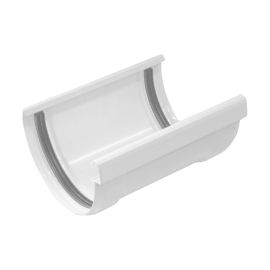 Rinnenverbinder mit Gummidichtung | PVC | Ø 125 mm | Farbe Weiß #1