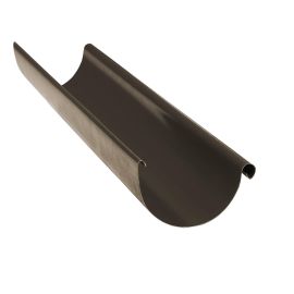Stahl Dachrinnen Sparpaket 4 m | Ø 150/100 mm | Farbe Braun #1