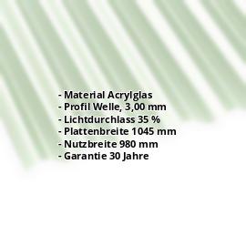 Acrylglas Wellplatte | 76/18 | 3,00 mm | Opal Weiß | Temperaturreduzierend | 2000 mm #2