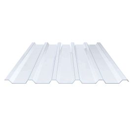 PVC Spundwandplatte | 207/35 | 1,50 mm | Klarbläulich | 500 mm #1