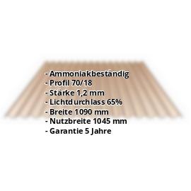 PVC Spundwandplatte | 70/18 1,20 mm | Bronze | 500 mm PVC Spundwandplatte | 70/18 | 1,20 mm | Bronze | 500 mm #2