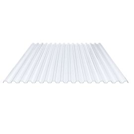PVC Spundwandplatte | 70/18 | 1,40 mm | Klarbläulich | 500 mm #1
