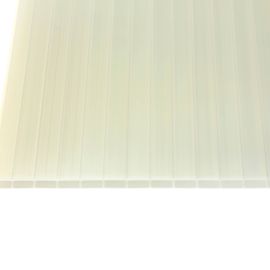 Acrylglas Stegdoppelplatte | 16 mm | Breite 980 mm | Opal Weiß / Gold | AntiDrop | Temperaturreduzierend | 2000 mm #4