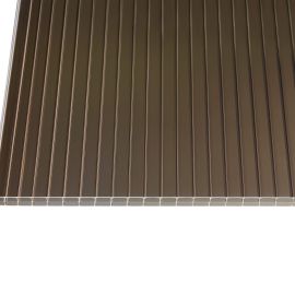 Polycarbonat Stegplatte | 16 mm | Breite 1200 mm | Bronze | Beidseitiger UV-Schutz | 2000 mm #4