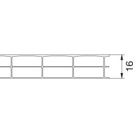 Polycarbonat Stegplatte | 16 mm | Breite 2100 mm | Klar | Beidseitiger UV-Schutz | 2000 mm #5