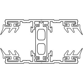 A3 Thermoprofil | Mittelprofil | 16 mm | Aluminium | Blank | 2000 mm #2
