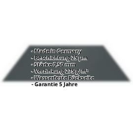 Flachblech | 25 µm Polyester | Stahl 0,50 mm | 7016 - Anthrazitgrau #2