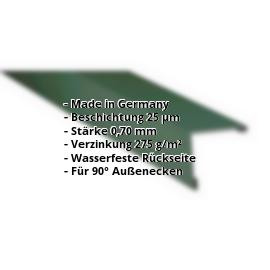 Außenecke | 25 µm Polyester | 115 x 115 mm | Aluminium 0,70 mm | 6005 - Moosgrün #2