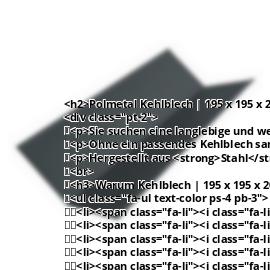 Kehlblech | 195 x 195 x 2000 mm | Stahl 0,50 mm | 50 µm PURMAT® | 7016 - Anthrazitgrau #2