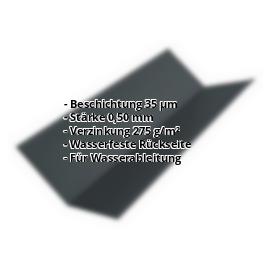Kehlblech | 35 µm Mattpolyester | 195 x 195 x 2000 mm | Stahl 0,50 mm | 7016 - Anthrazitgrau #2