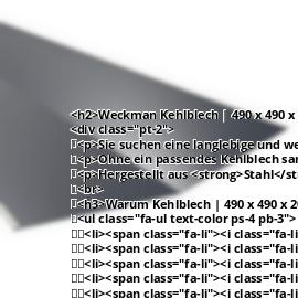 Kehlblech | 490 x 490 x 2000 mm | Stahl 0,50 mm | 25 µm Polyester | 7016 - Anthrazitgrau #2