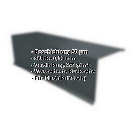 Pultabschluss | 50 µm PURMAT® | 110 x 100 x 2000 mm | 80° | Stahl 0,50 mm | 7016 - Anthrazitgrau #2
