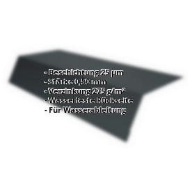 Traufenblech | 25 µm Polyester | 125 x 70 x 2000 mm | Stahl 0,50 mm | 7016 - Anthrazitgrau #2