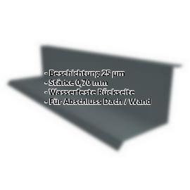 Wandanschluss | 25 µm Polyester | Typ 1 |  100 x 110 x 2000 mm | 90° | Aluminium 0,70 mm | 7016 - Anthrazitgrau #2