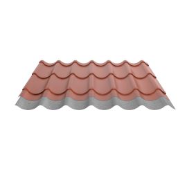 Pfannenblech 2/1060 | Anti-Tropf 1000 g/m² | Sonderposten | Stahl 0,40 mm | 25 µm Polyester | 8004 - Kupferbraun #4
