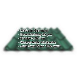 Pfannenblech PA47/1060RTA | 25 µm Polyester | Dach | Aluminium 0,70 mm | Anti-Tropf | 6005 - Moosgrün #2