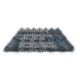 Pfannenblech PS47/1060RT | 80 µm Shimoco | Dach | Stahl 0,50 mm | 7016 - Anthrazitgrau #2