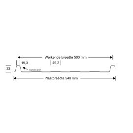 Stehfalzblech 33/500-LR | Dach | Sonderposten | Stahl 0,40 mm | 25 µm Polyester | 7016 - Anthrazitgrau #6