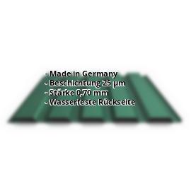 Trapezblech PA35/1035TW | 25 µm Polyester | Wand | Aluminium 0,70 mm | 6005 - Moosgrün #2