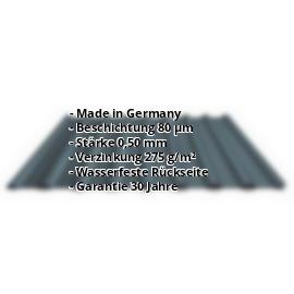Trapezblech PS20/1100TR | 80 µm Shimoco | Dach | Stahl 0,50 mm | 7016 - Anthrazitgrau #2