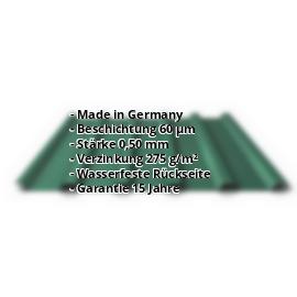 Trapezblech PS35/1035TR | 60 µm TTHD | Dach | Stahl 0,50 mm | 6005 - Moosgrün #2