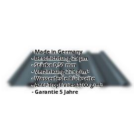 Trapezblech PS35/1035TRA | 25 µm Polyester | Dach | Stahl 0,50 mm | Anti-Tropf | 7016 - Anthrazitgrau #2