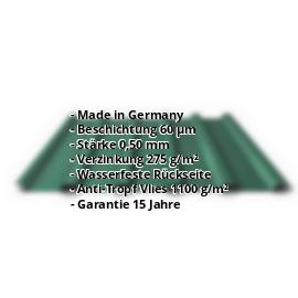 Trapezblech PS35/1035TRA | 60 µm TTHD | Dach | Stahl 0,50 mm | Anti-Tropf | 6005 - Moosgrün #2