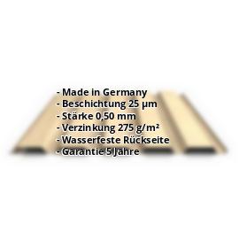Trapezblech PS35/1035TW | 35 µm Strukturpolyester | Wand | Stahl 0,50 mm | Holzoptik - Ahorn #2