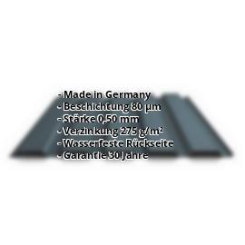 Trapezblech PS35/1035TW | 80 µm Shimoco | Wand | Stahl 0,50 mm | 7016 - Anthrazitgrau #2