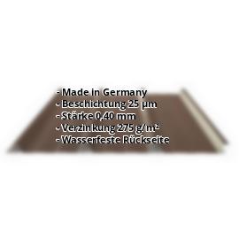Trapezblech PS45/1000TR | Sonderposten | Dach | Stahl 0,40 mm | 8014 - Sepiabraun #2