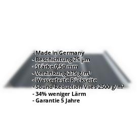 Trapezblech PS45/1000TRAS | 25 µm Polyester | Dach | Stahl 0,50 mm | Anti-Tropf | Sound-Reduction | 7016 - Anthrazitgrau #2
