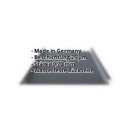 Trapezblech Stehfalz PA33/500SER | 25 µm Polyester | Dach | Aluminium 0,70 mm | 7016 - Anthrazitgrau #2