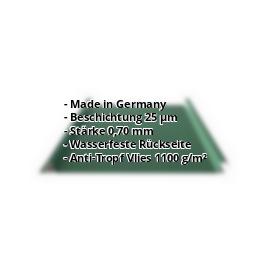 Trapezblech Stehfalz PA33/500SERA | 25 µm Polyester | Dach | Aluminium 0,70 mm | Anti-Tropf | 6005 - Moosgrün #2