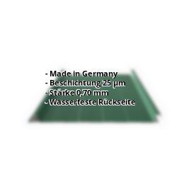 Trapezblech Stehfalz PA33/500SR | 25 µm Polyester | Dach | Aluminium 0,70 mm | 6005 - Moosgrün #2