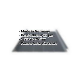 Trapezblech Stehfalz PA33/500SR | 25 µm Polyester | Dach | Aluminium 0,70 mm | 7016 - Anthrazitgrau #2