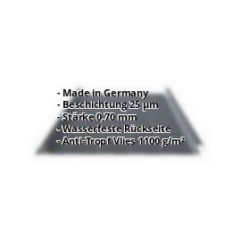 Trapezblech Stehfalz PA33/500SRA | 25 µm Polyester | Dach | Aluminium 0,70 mm | Anti-Tropf | 7016 - Anthrazitgrau #2