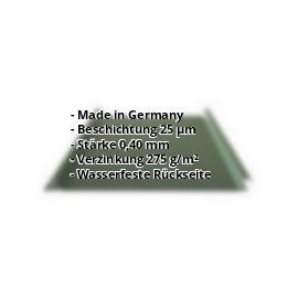 Trapezblech Stehfalz PS33/500SER | Sonderposten | Dach | Stahl 0,40 mm | 6020 - Chromoxidgrün #2