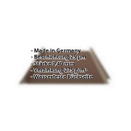 Trapezblech Stehfalz PS33/500SER | Sonderposten | Dach | Stahl 0,40 mm | 8014 - Sepiabraun #2