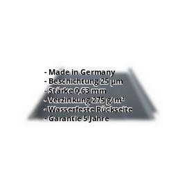 Trapezblech Stehfalz PS33/500SR | 25 µm Polyester | Dach | Stahl 0,63 mm | 7016 - Anthrazitgrau #2