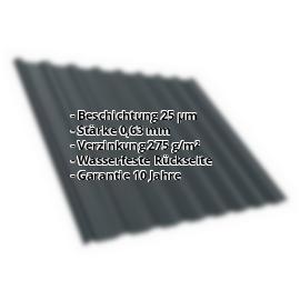 Trapezblech T18DR | Dach | Stahl 0,63 mm | 25 µm Polyester | 7016 - Anthrazitgrau #2