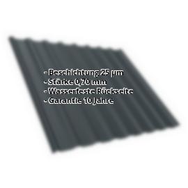Trapezblech T18DRD | 25 µm Polyester | Dach | Aluminium 0,70 mm | 7016 - Anthrazitgrau #2
